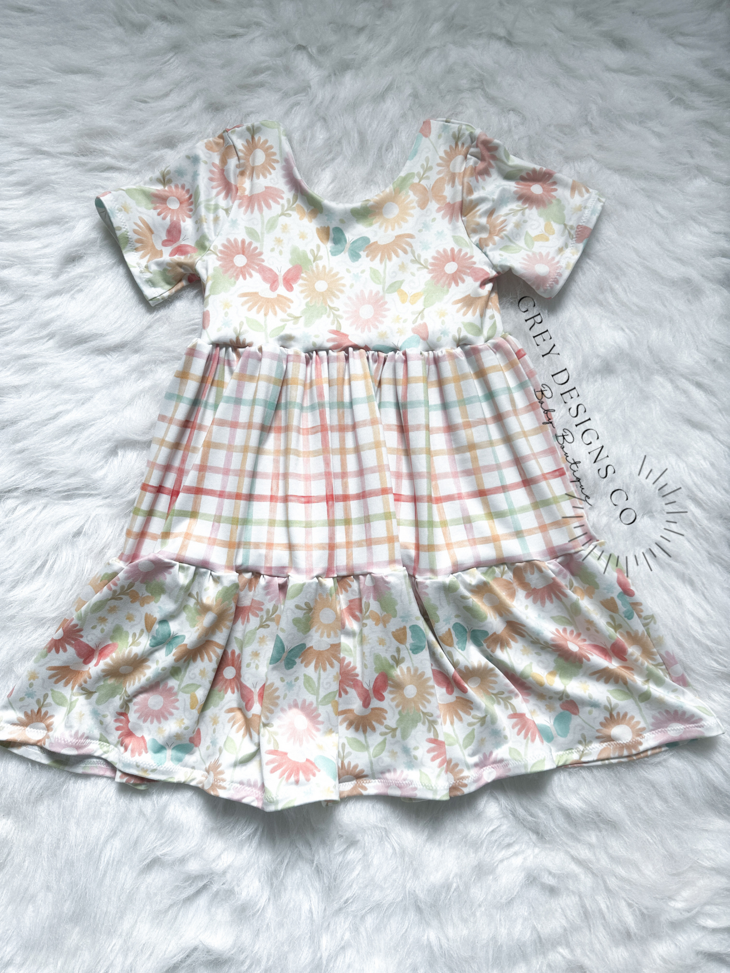 Custom Magnolia tiered dress