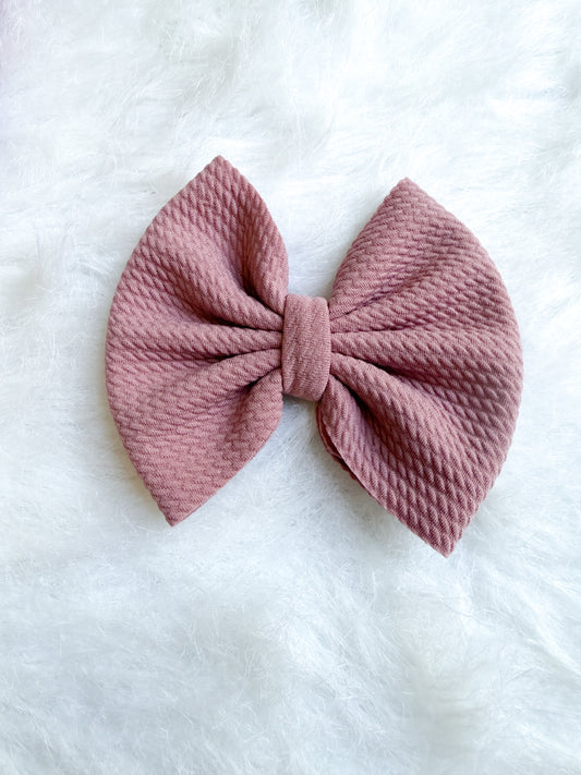 Mauve bows