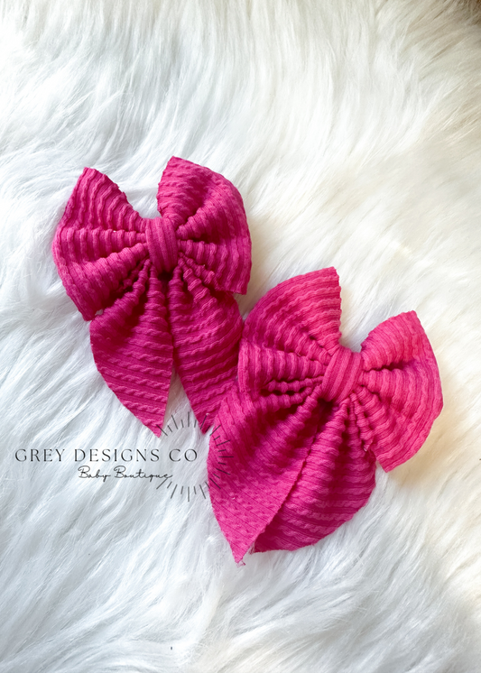 Hot pink bows