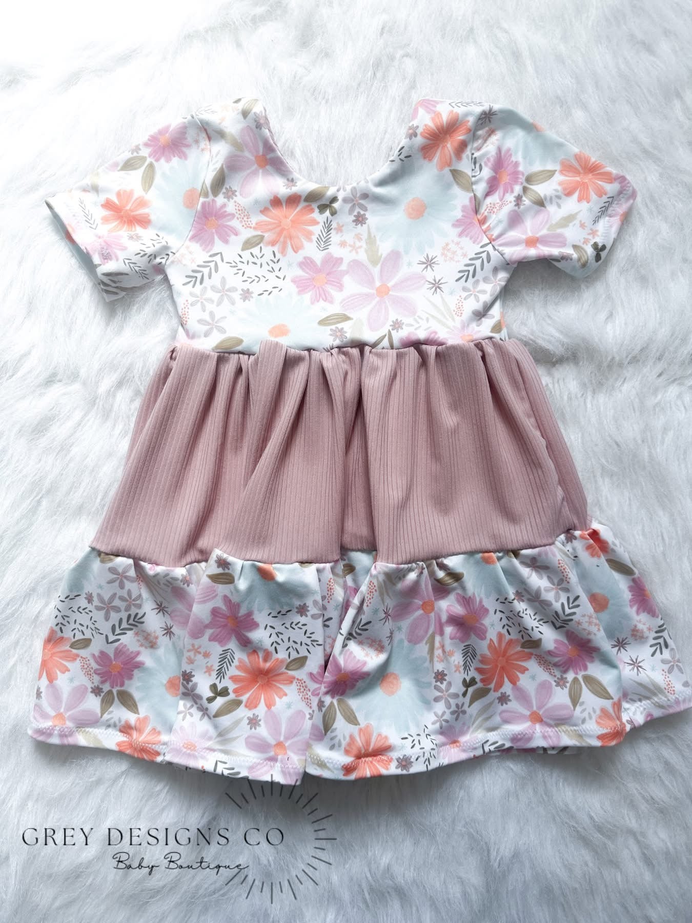 Custom Magnolia tiered dress