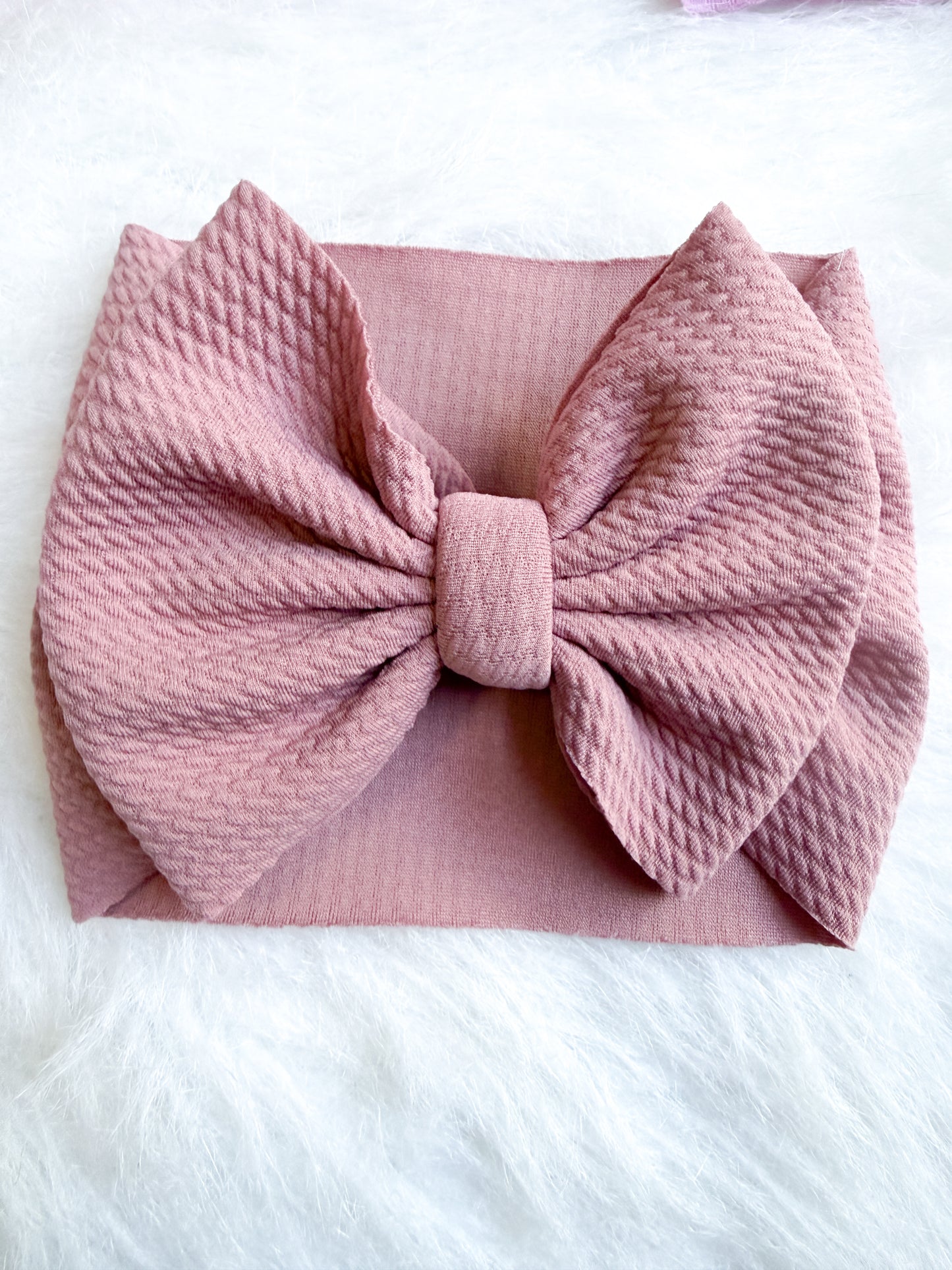 Mauve bows