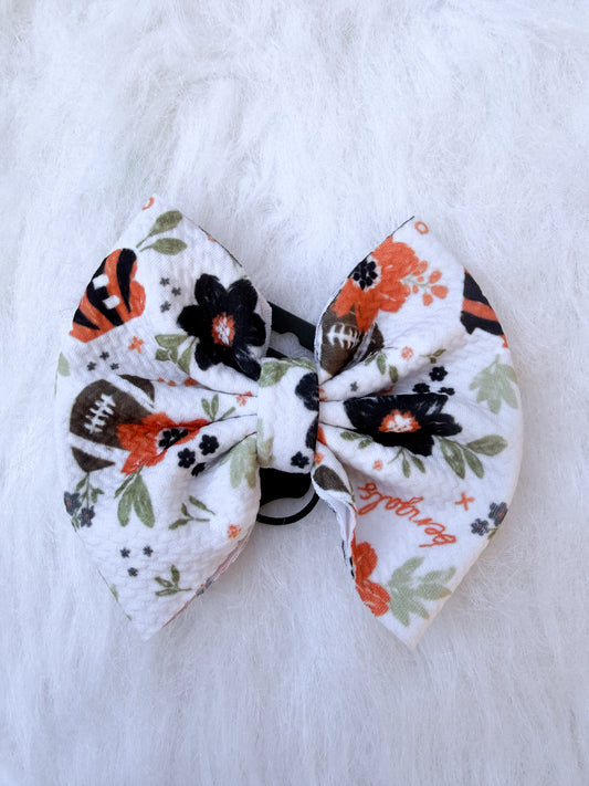 Bengals floral bows