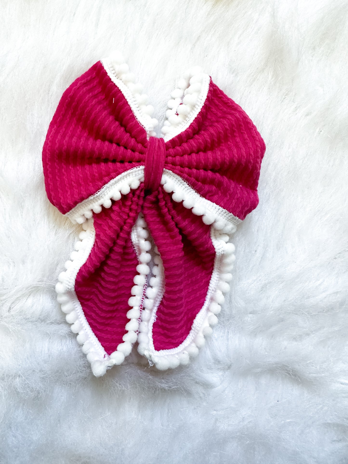 Hot pink bows