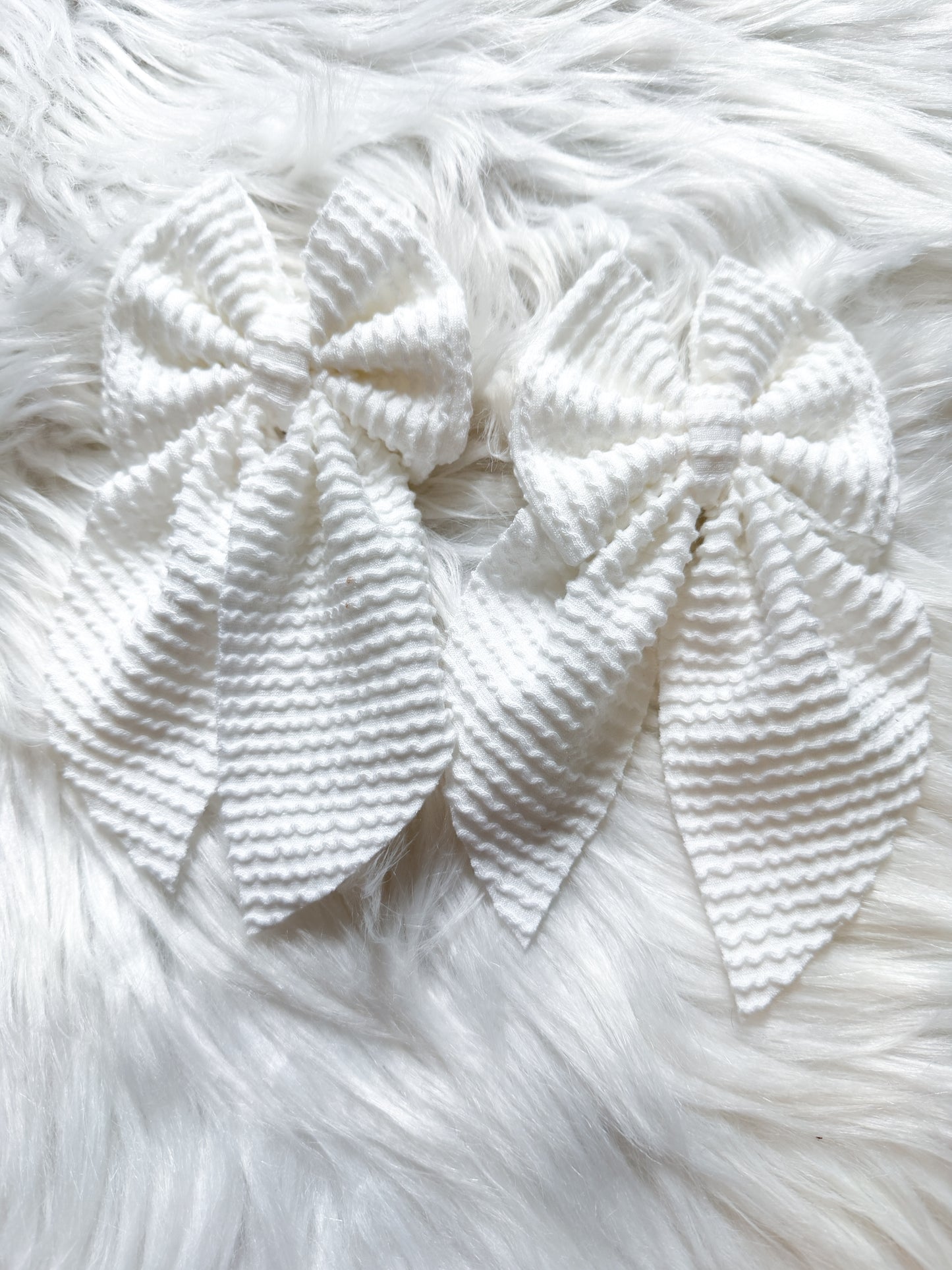 White bows