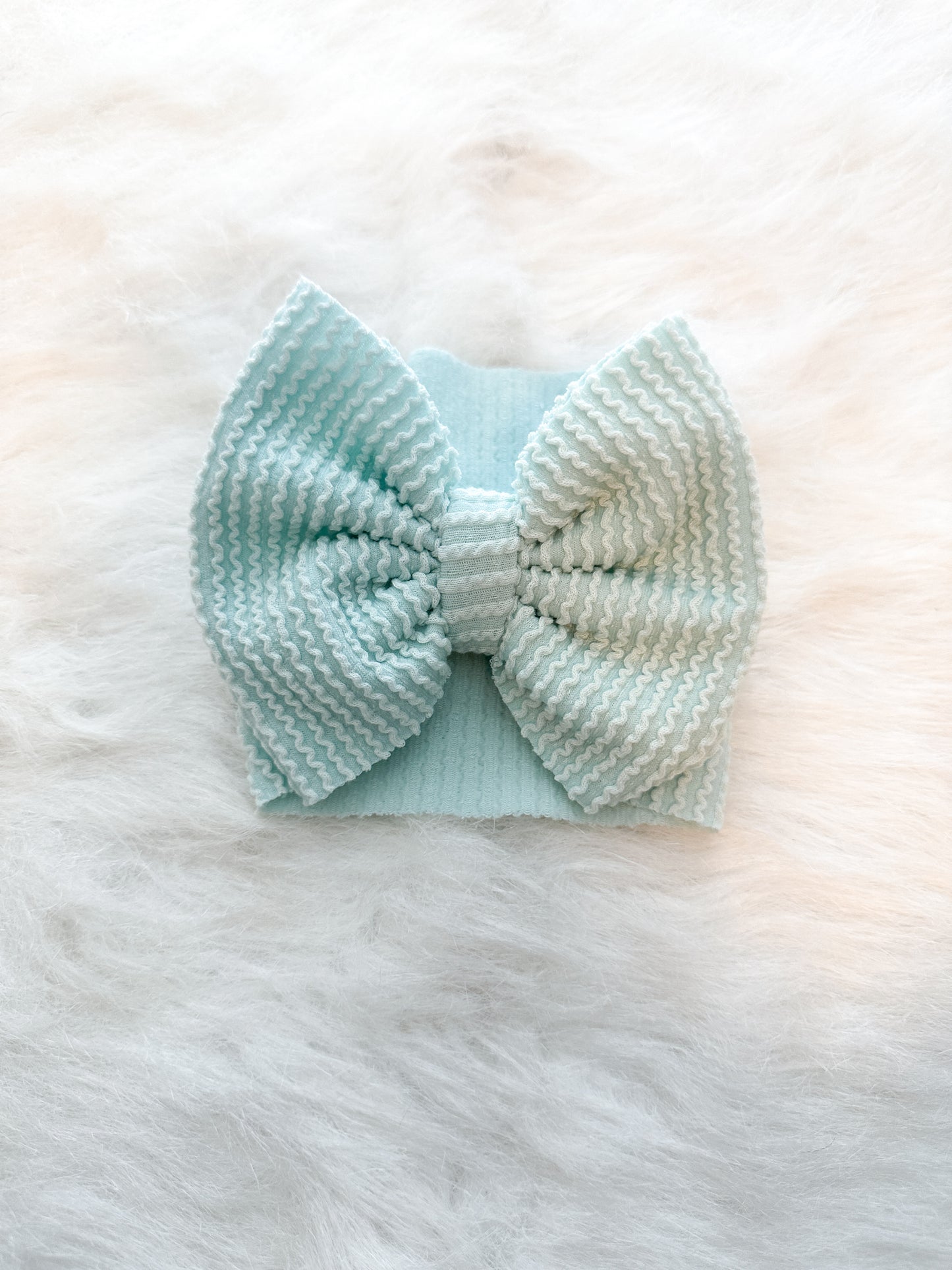 Ice blue bows