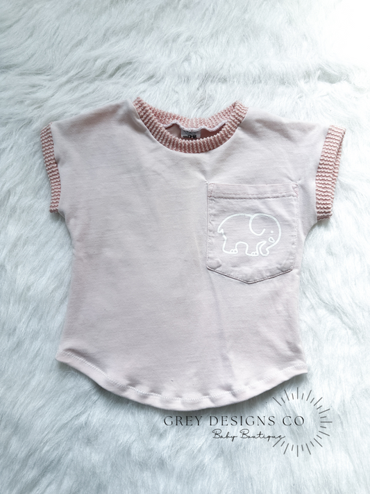 Upcycled Curved Tee 12-18