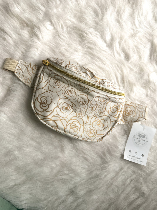 Gold rose bum bag