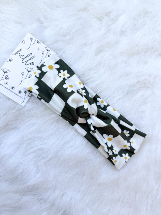 Daisy checker headbands
