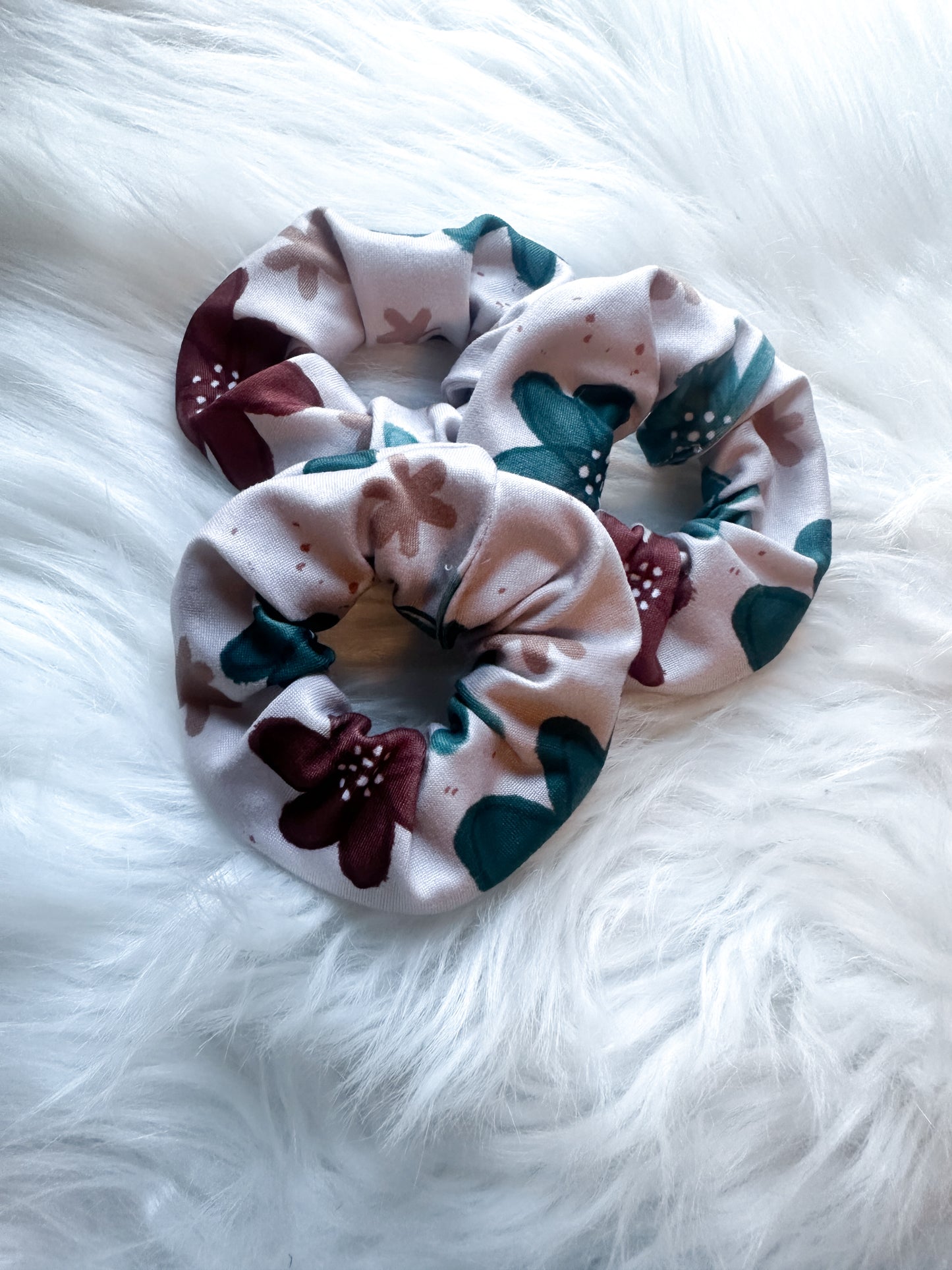 Exclusive print scrunchies