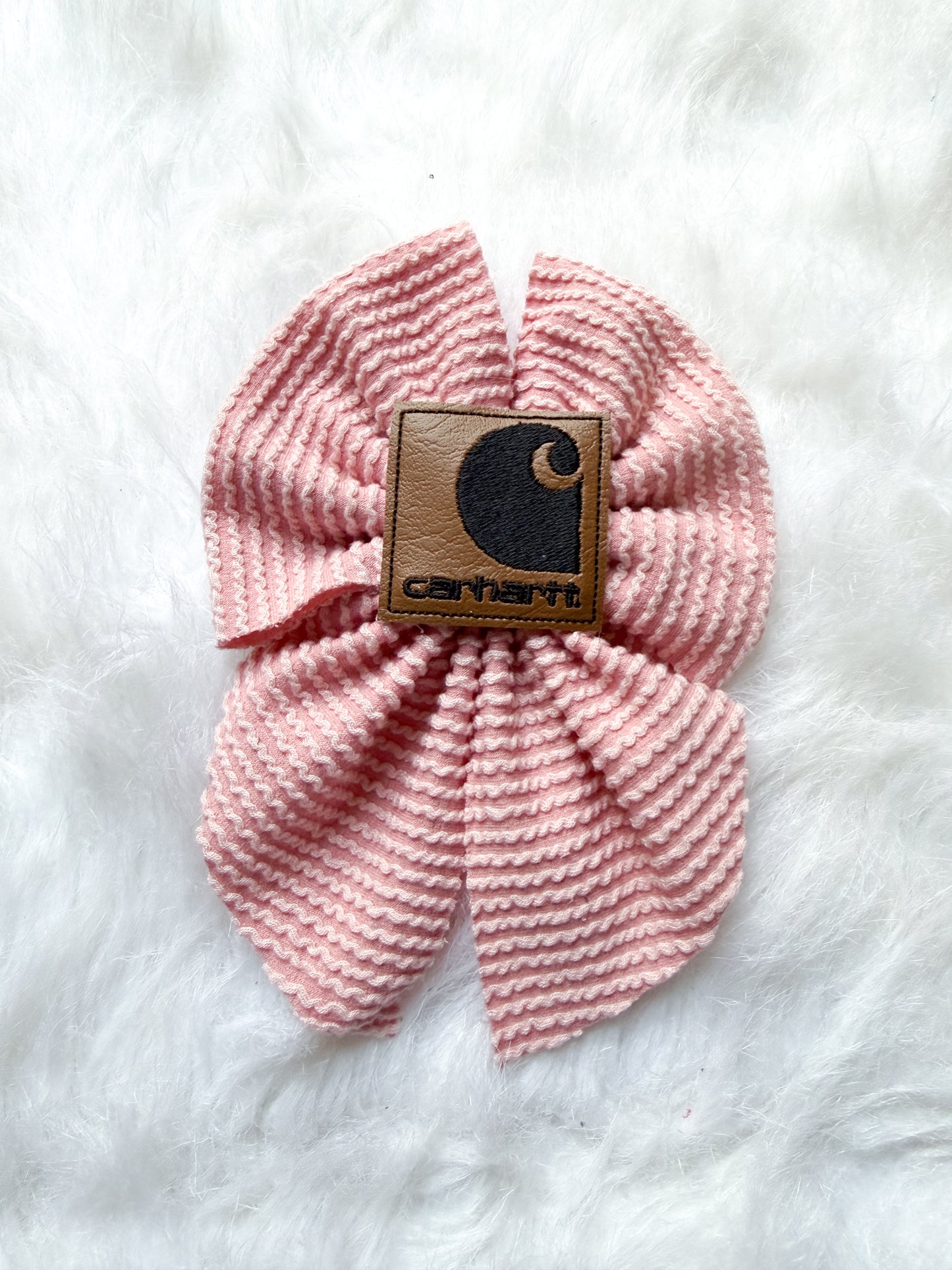 Sailor bow w patch on clip