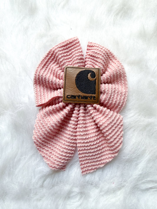 Sailor bow w patch on clip