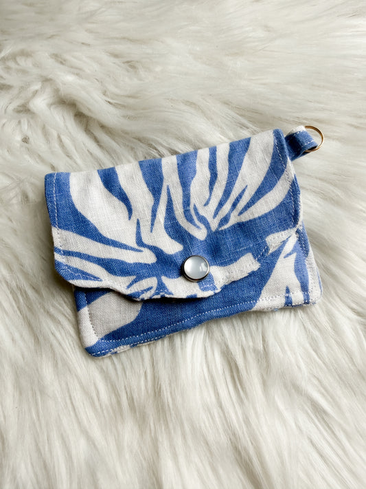 Blue palm wallet