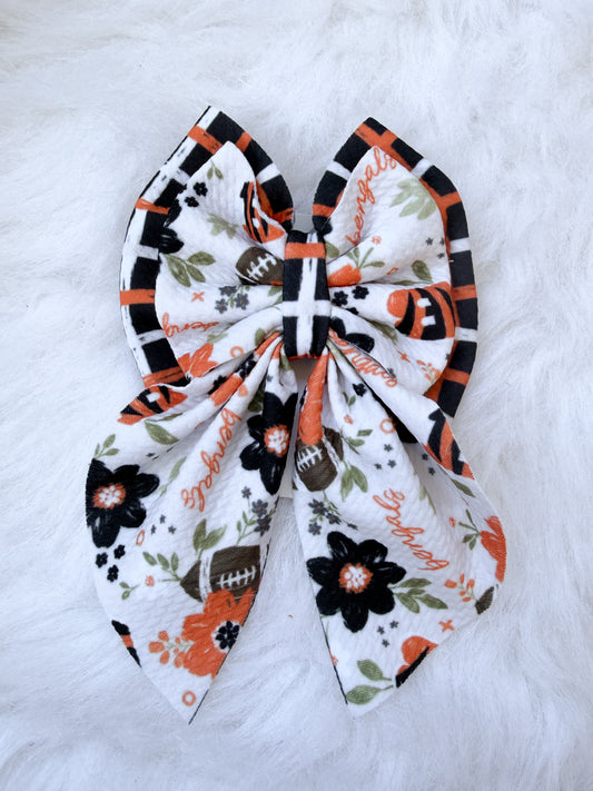 Bengals floral bows