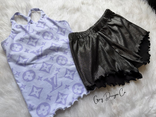 Brielle top + breezy short set 2T