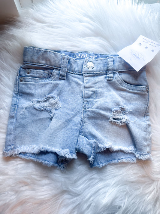 Distressed shorts