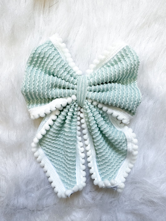 Ice blue bows
