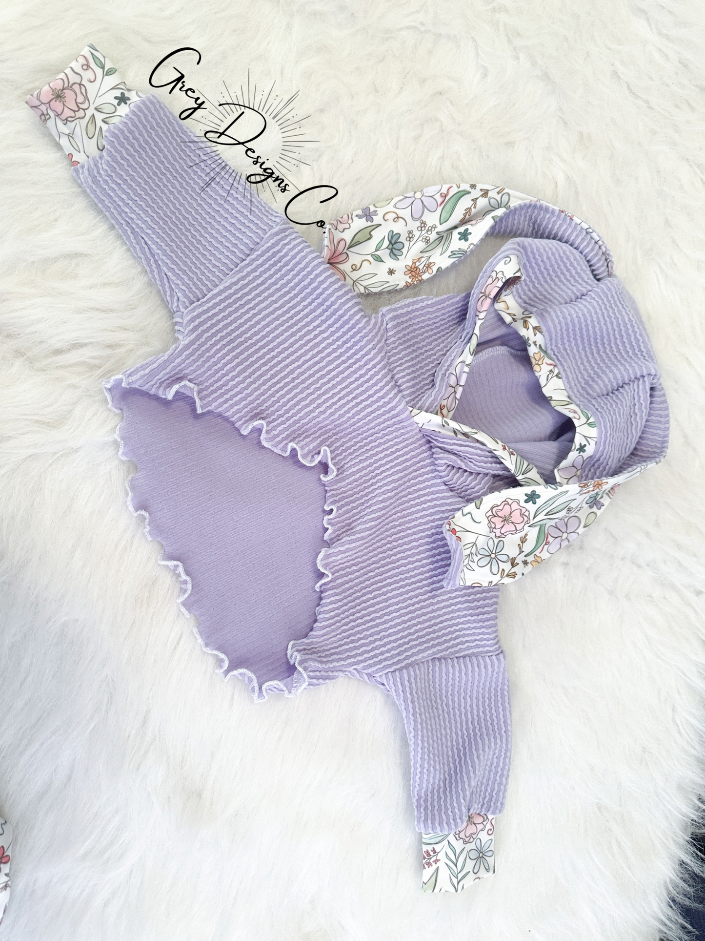 Bunny honey & ruffle bummie 0-3