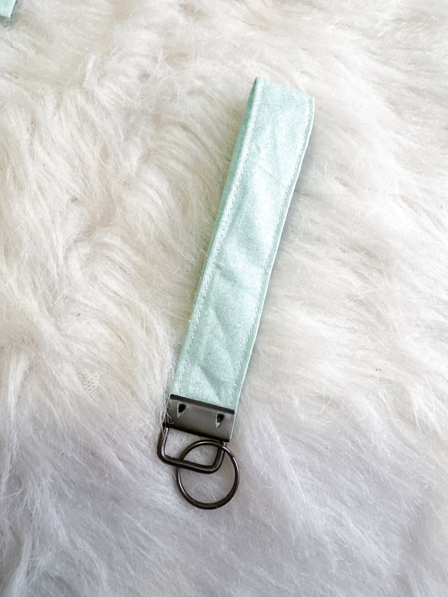 Blue sparkle wristlet