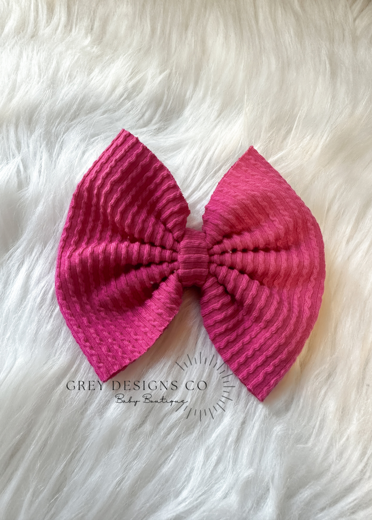 Hot pink bows