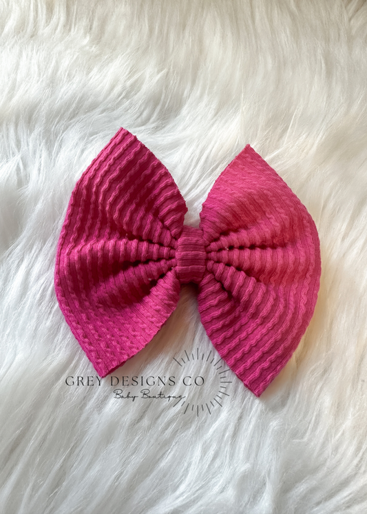 Hot pink bows