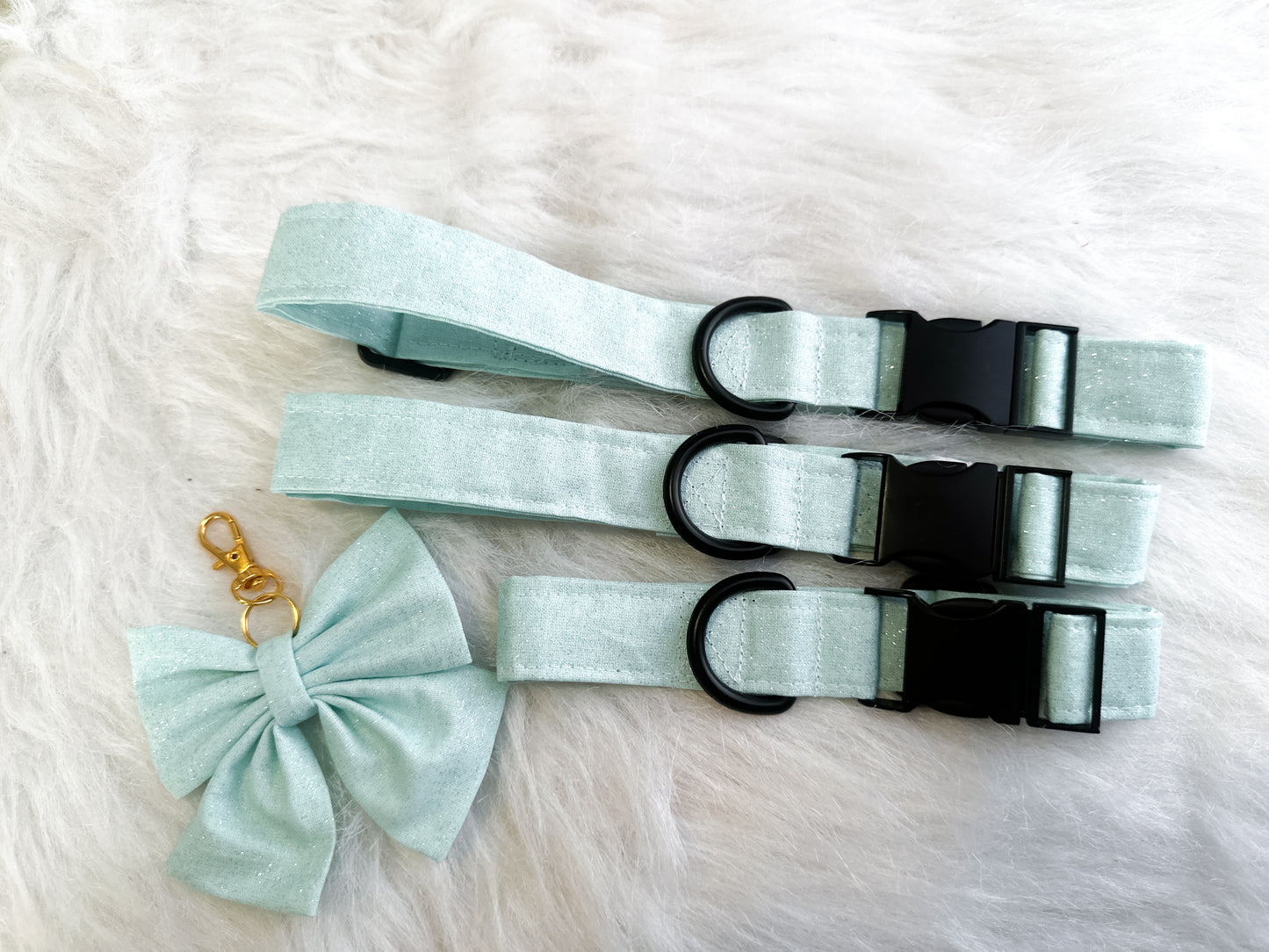 Blue sparkle dog collar