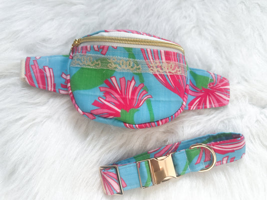 Upcycled LP dog collar