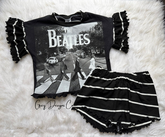 Beatles upcycle set 2T