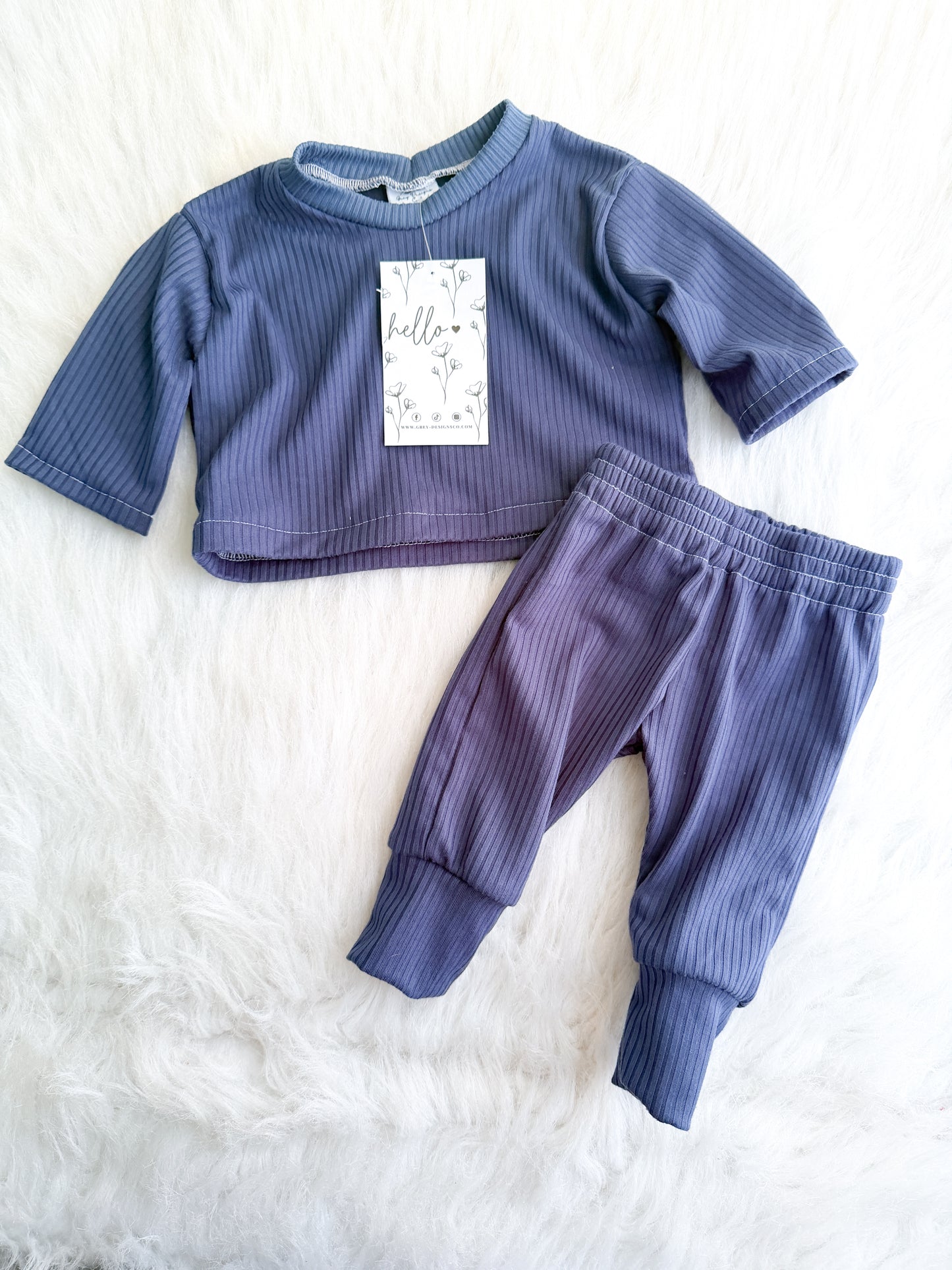 Basic long sleeve set NB