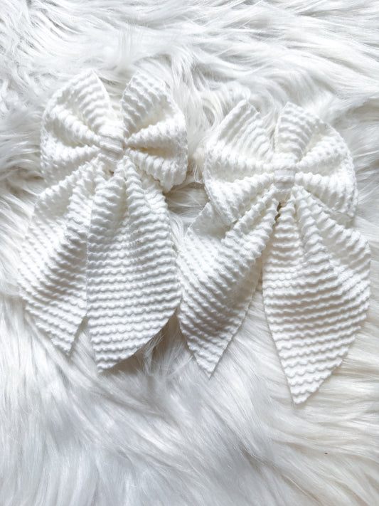 White bows