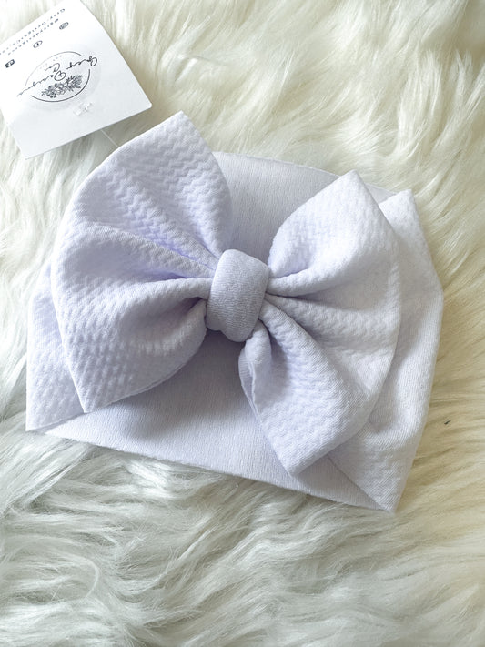 White bows