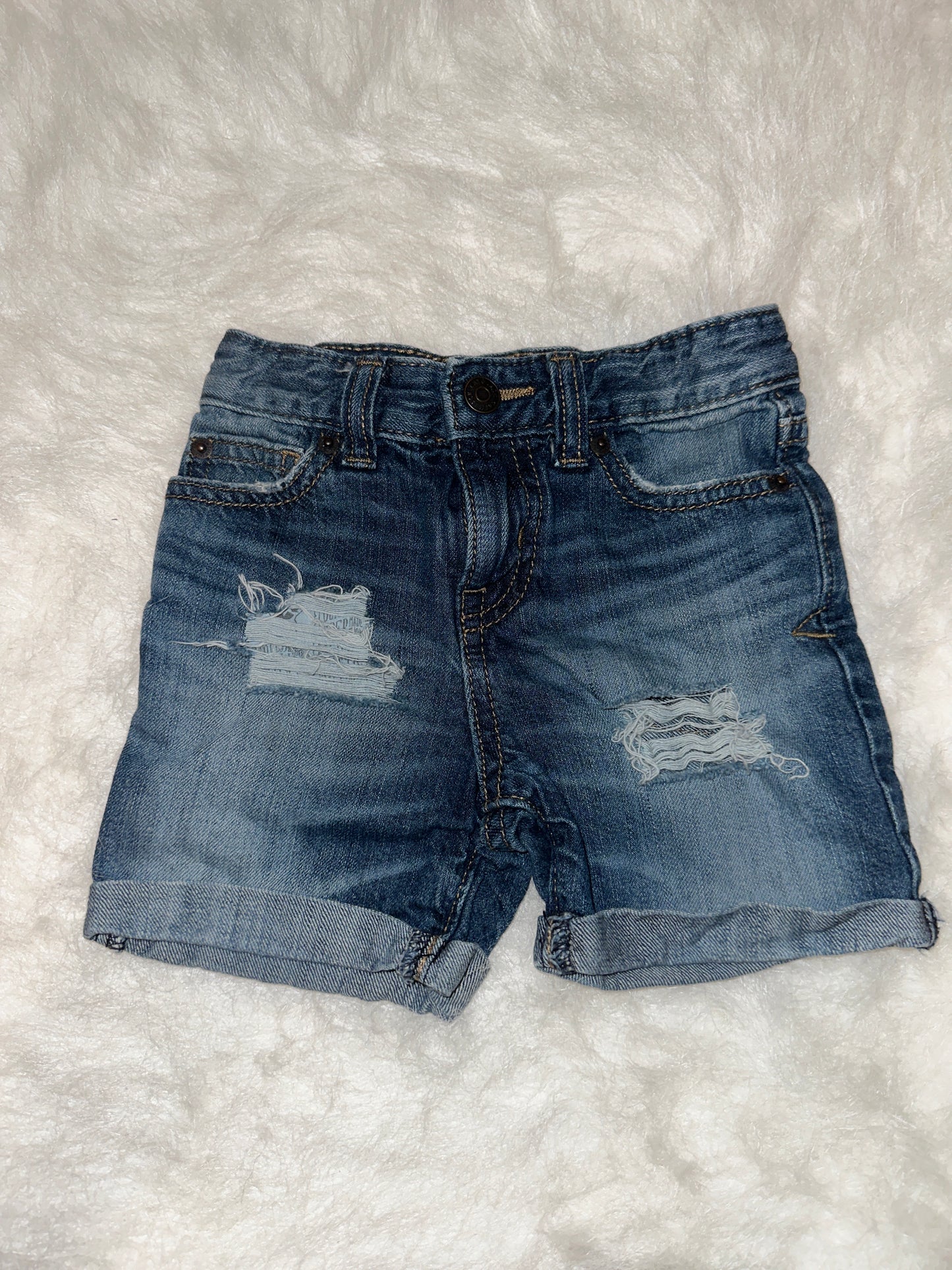 Distressed shorts